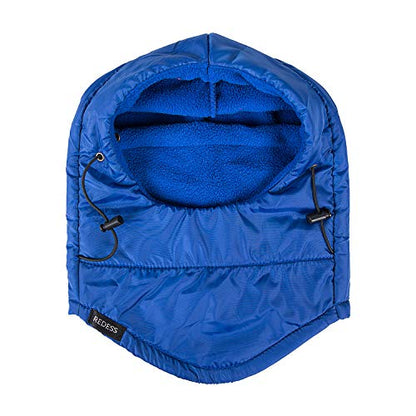 REDESS Winter Windproof Hat, Unisex Children Heavyweight Balaclava, Ski Mask with Thick Warm Fleece Face Cover - color: Pure Blue