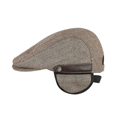 Sumolux Mens Newsboy Hat Flat Cap Gatsby Lvy Irish Hats Driving Cabbie - color: A Coffee