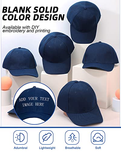 Handepo 24 Baseball Caps Adjustable - color: Royal Blue