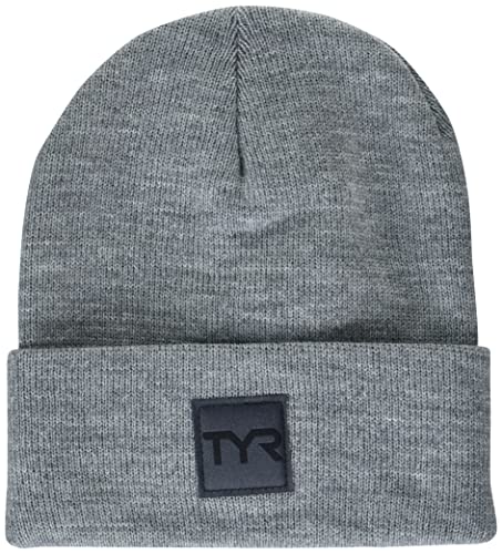 TYR Unisex-Adult Unisex Cuffed Knit Beanie - color: Light Grey