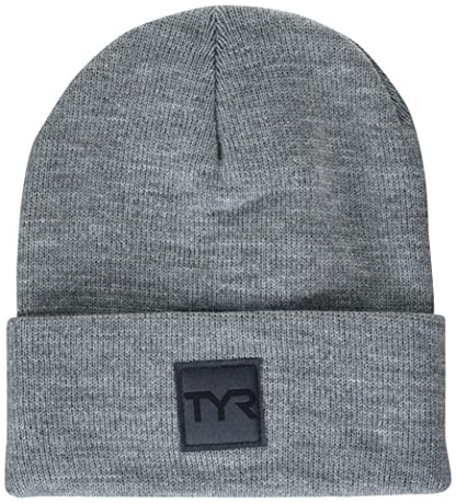 TYR Unisex-Adult Unisex Cuffed Knit Beanie - color: Light Grey