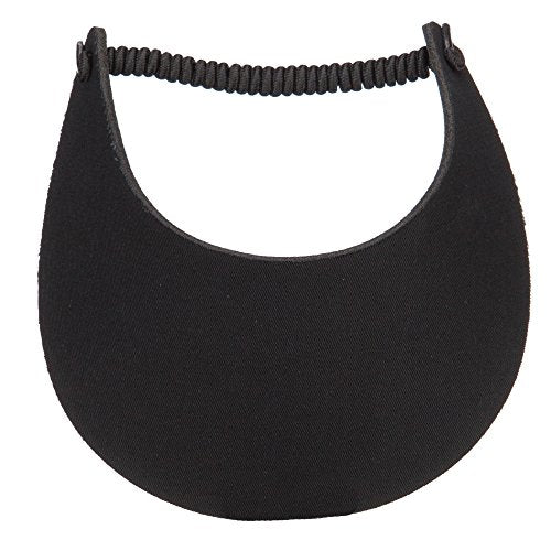 e4Hats.com Fabric Foam Visor - color: Black