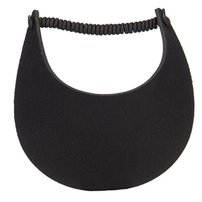 e4Hats.com Fabric Foam Visor - color: Black