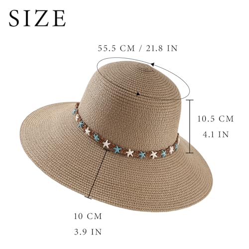 MILAKOO Straw Mesh Buckle Hat Ribbon Bow Cap Strap Foldable Roll Up Cap Sun Protection Hat for Travel - color: 02 Khaki