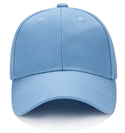Edoneery Kids Baseball Hat, Adjustable Cotton Cap - color: Blue, style: 3-8 Years