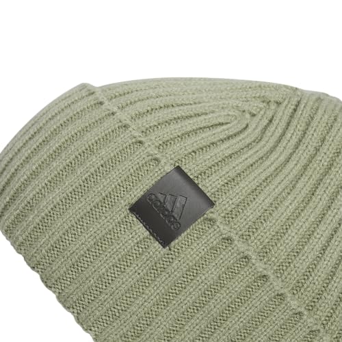 adidas Men's Pine Knot Fold Beanie - color: Tent Green/Black