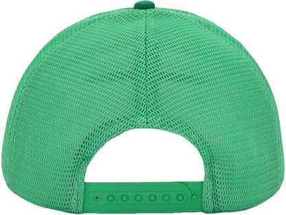 Mens Mesh Snapback Trucker Hat Baseball Cap, Fits OSFM&XXL Head - color: Green, size: Medium-Large