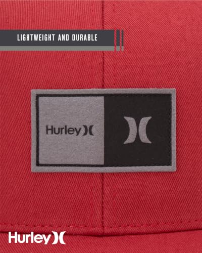 Hurley Mens Trucker Hat Fairway Mesh Quick-Dry Trucker Hat, Snapback - color: Valient Red