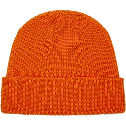 Beanie Hat Knit Ski Cap Fisherman Beanie for Men Women - color: Orange