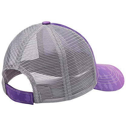 BASSDASH Altimate Fishing Hat Mesh Back for Men Women Adjustable Baseball Trucker Cap - color: Gradient Purple