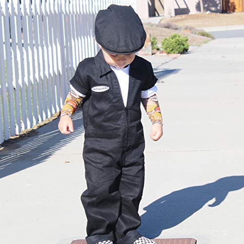 Born to Love Infant, Toddler Boys Pinstripe Driver Cap Baby Hat - color: Black, size: 6-8 Years