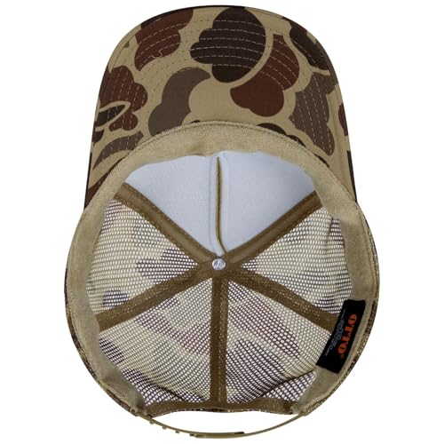 OTTO Cap 5 Panel High Crown Foam Front Mesh Back Trucker Hat, One Size - color: 018cpa