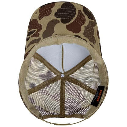 OTTO Cap 5 Panel High Crown Foam Front Mesh Back Trucker Hat, One Size - color: 018cpa