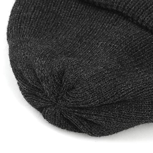 UNDERCONTROL Winter Trawler Fisherman Beanie Men Women Unisex Stylish Plain Docker Skull Hat Roll up Watch Cap Color Pack - color: Charcoal