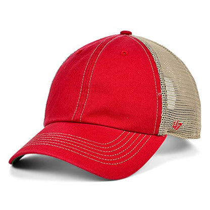 47 Blank Trawler Clean Up Adjustable Red Snapback Cap