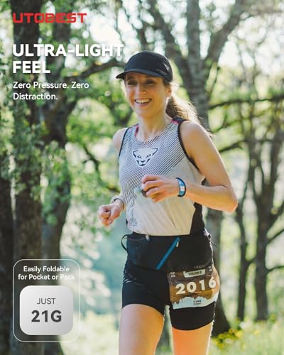 UTOBEST Race Day Performance Running Cap for Men Women - color: Black