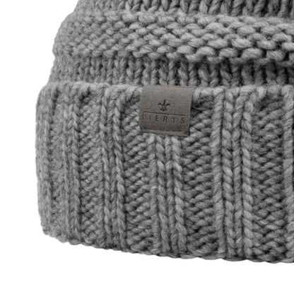 Lierys Jil 오버사이즈 니트 모자 여성/남성용 - 독일산 - color: Grey, size: 6 3/4