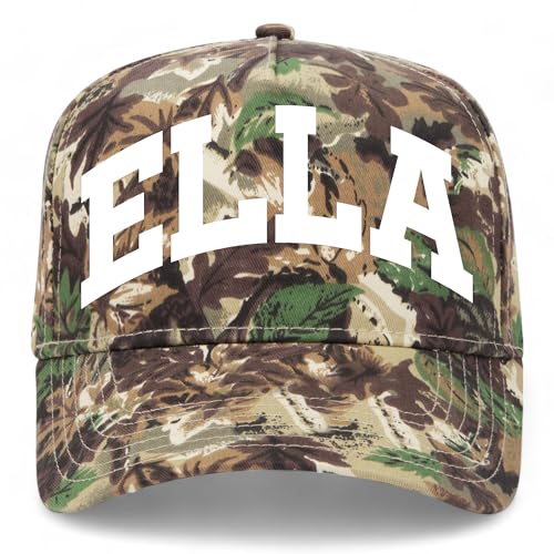 Ella Collegiate Hat - color: Woodland Camo