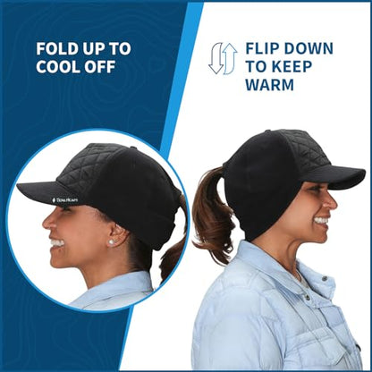TrailHeads Women's Ponytail Trucker Hat, Running, Hiking & Outdoor Sports - color: Quilted/Black