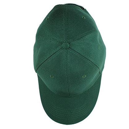 Gelante Plain Baseball Cap Adjustable Back Strap 3 PC - color: Hunter Green