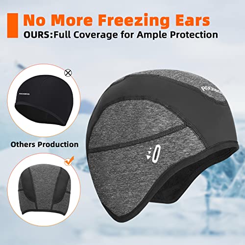 ROCKBROS Winter Cycling Caps for Men Women Windproof Sun Visor - style: No Sun Visor Style One-2 Packs