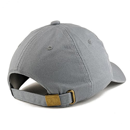 Trendy Apparel Shop Mom Embroidered Low Profile Soft Cotton Dad Hat Cap - color: Grey