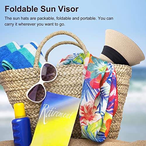 DRESHOW Women Straw Panama Hat Travel Fedora Beach Sun Hat Summer Wide Brim Straw Roll up Hats UPF 50+ - color: Fedora a Beige