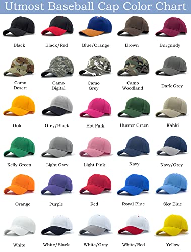Utmost Structured Baseball Cap with Adjustable Closure - Performance Hat for Outdoor Activities and Custom Embroidery (1pc Navy)