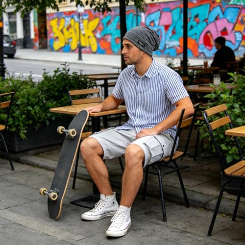 Ruphedy Men Slouchy Beanie Summer Long Oversize Thin Lightweight Skull Cap B011h - color: B018h-grey, size: One Size