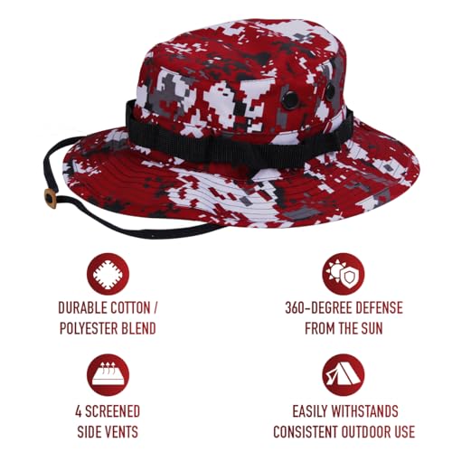 Rothco mens Boonie - color: Red Digital Camo, size: 7