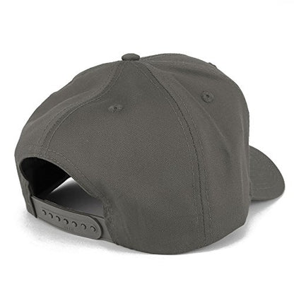 Armycrew XXL Oversize High Crown Adjustable Plain Solid Baseball Cap - color: Charcoal