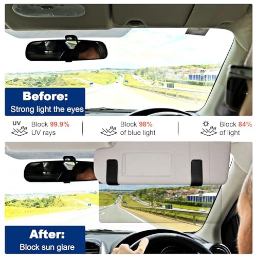 Sun Visor Extender for Car, Adjustable Polarized Sun Visor Extender - size: 2Pack