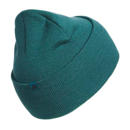 adidas Men's Wide Cuff Slouchy Beanie - color: Legacy Teal Green/Black/Post Season, size: One Size