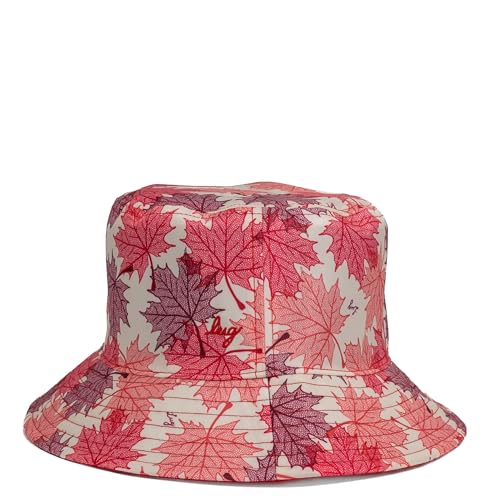 Lug Canopy Bucket Hat - color: Maples Cream/Poppy Red