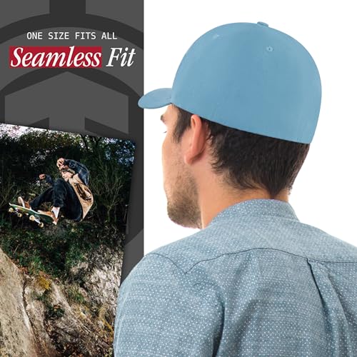 Element Unisex Adult Element Baseball Hat, Adult Flex Fit Active Sport Cap with Curved Brim - color: Light Blue