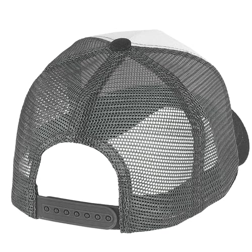 Falari 12 Pack Bulk Wholesale Mesh Trucker Hats 5 Panel and 6 Panel Baseball Caps for Men and Women - color: 5 Panel - Dark Gray