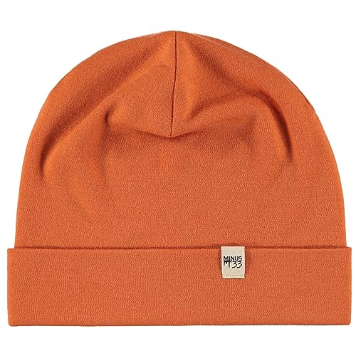 100% Merino Wool Cuff Beanie - Warm Winter Hat - Novelty Beanie - Toque - color: Burnt Orange