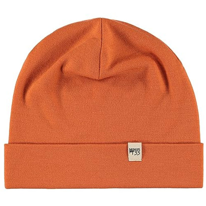 100% Merino Wool Cuff Beanie - Warm Winter Hat - Novelty Beanie - Toque - color: Burnt Orange