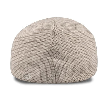 Dockers Men's Ivy Newsboy Hat - color: Khaki Microcheck, size: Large-X-Large