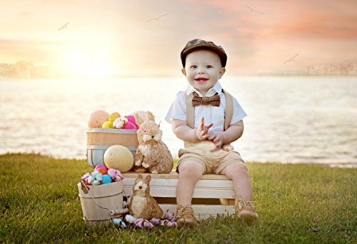Born to Love Infant, Toddler Boys Pinstripe Driver Cap Baby Hat - color: Beige, size: 8-12 Years