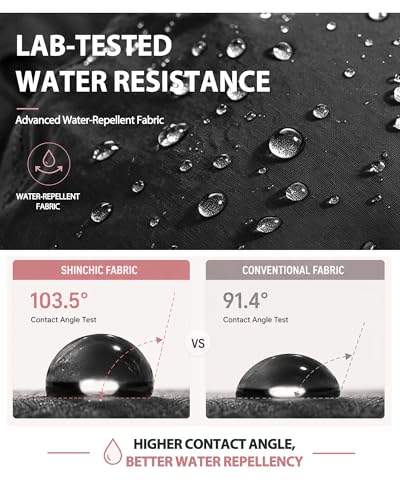 Wide Brim Waterproof Bucket Rain Hat for Women Men UPF50+ Cowboy Sun Hat - color: Black