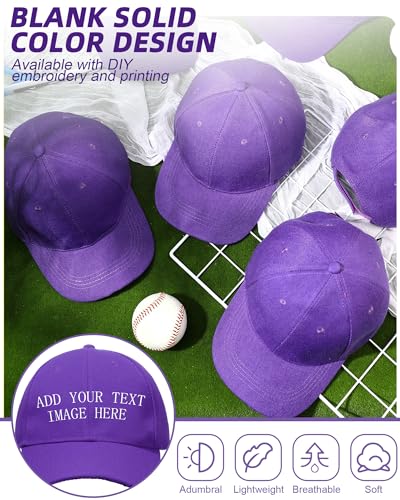 Handepo 24 Baseball Caps Adjustable - color: Purple