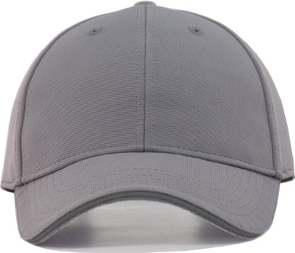 TSSGBL Men's Plain Baseball Hat - OSFM & XXL Big Head Fit，Adjustable Structured Ball Cap with Reflective Sandwich Brim - color: Grey, size: Medium-Large