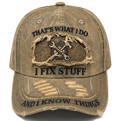 Snapback Hats for Men Funny, Retirement Gifts, Distressed Baseball Cap