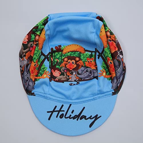 Funny Cycling Cap - Polyester Skull Cycling Hat-Under Helmet -Cartoon Cycling Helmet Liner Breathable&Sweat Uptake - color: Fuu-ee