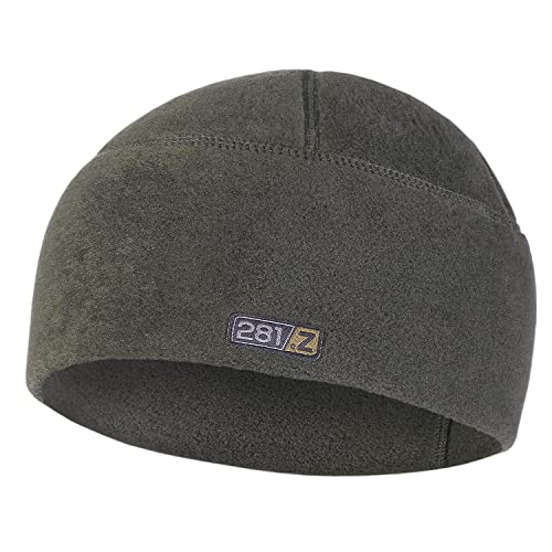 281Z Polartec Thermal Pro Winter Skull Cap - Military Tactical Outdoor Sport - Watch Cap Fleece Beanie (Moss Green) - size: Small