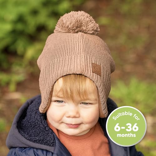 KeaBabies Baby Beanies, Winter Baby Hats for Boys, Girls (Dune, 6-36M) - color: Dune