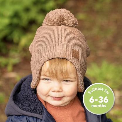 KeaBabies Baby Beanies, Winter Baby Hats for Boys, Girls (Dune, 6-36M) - color: Dune