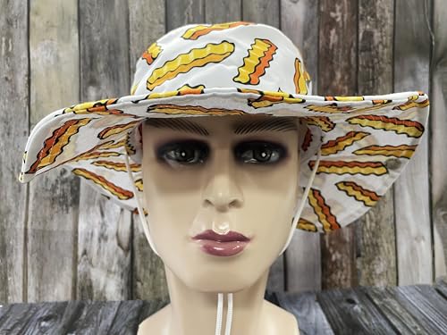Funny Sun Hat for Men Women Wide Brim Bucket Hat Hiking Boonie Hat Summer Beach Fishing Caps - color: French Fries