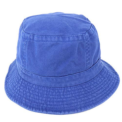 Armycrew Pigment Dyed Washed 100% Cotton Unisex Bucket Hat - color: Indigo